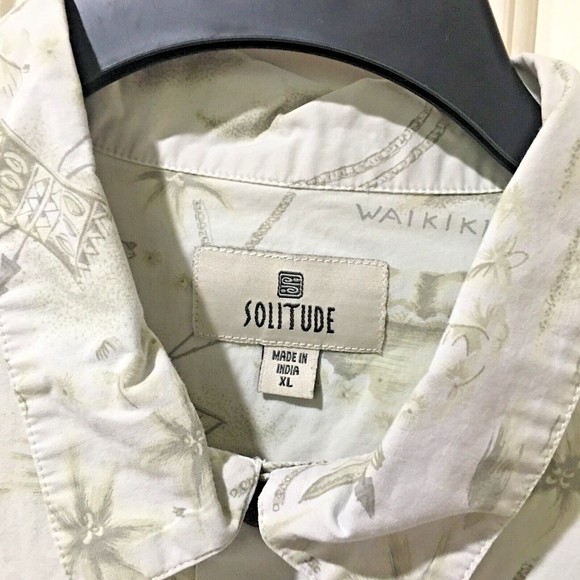 Mens Hawaiian Shirt Tiki Wakiki Surf Hulu Dancer 100% Cotton Short Sleeve Sx XL - Picture 5 of 6